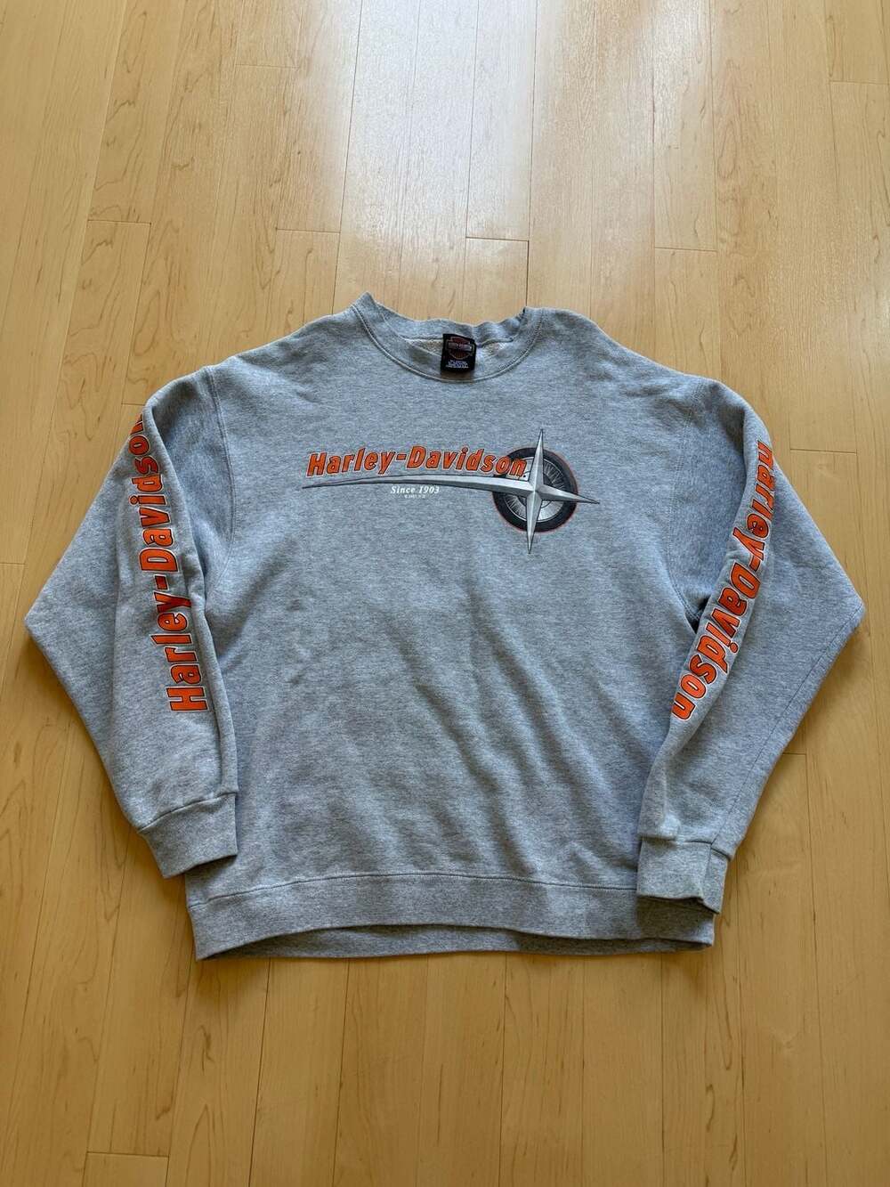 2001 Harley-Davidson Sweatshirt Size L Grey